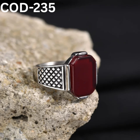 Vip অরজিনাল রুবি পাথর হাতের আংটি-COD-235